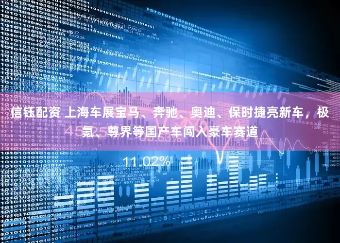 信钰配资 上海车展宝马、奔驰、奥迪、保时捷亮新车，极氪、尊界等国产车闯入豪车赛道