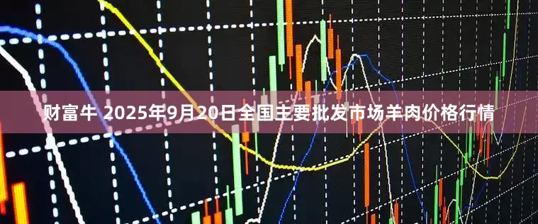 财富牛 2025年9月20日全国主要批发市场羊肉价格行情